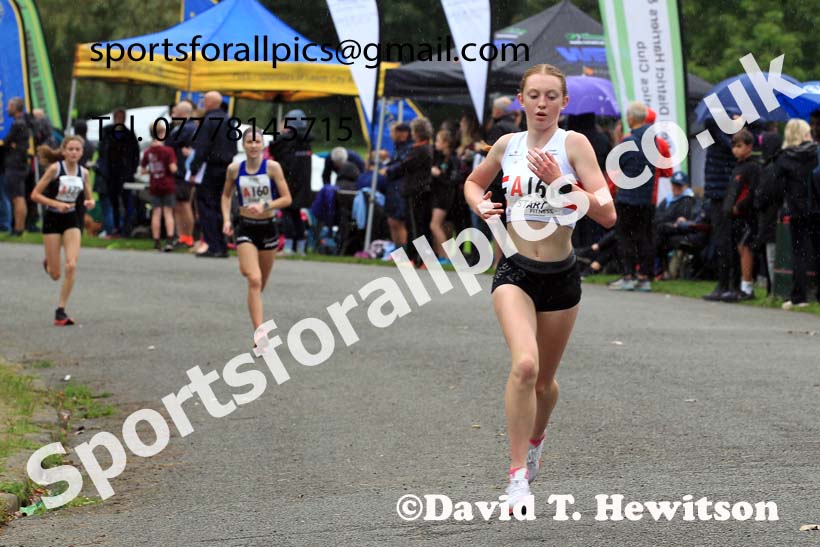 Girls under-15s 2023 Northern 6 and 4 Stage Relays and Youngsters, Birkenhead Park, Wirral.  Photo: David T. Hewitson/Sports for All Pics